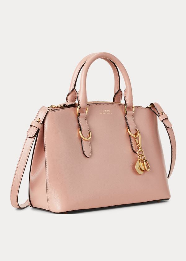 Satchel Ralph Lauren Mujer Rosas - Saffiano Leather Mini - GDSUV8067
